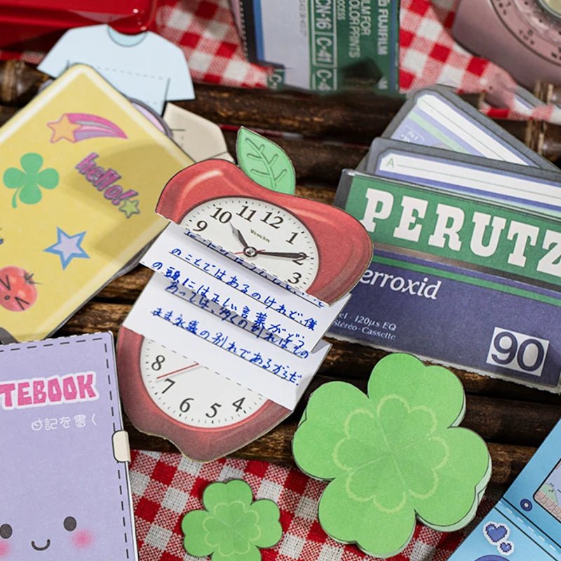 Mr. Paper 2Style 45Sheets/bag Leisure Time Old Time Material Sticker Book Creative Handbook DIY Scrapbook Notebook Mugs - SS69