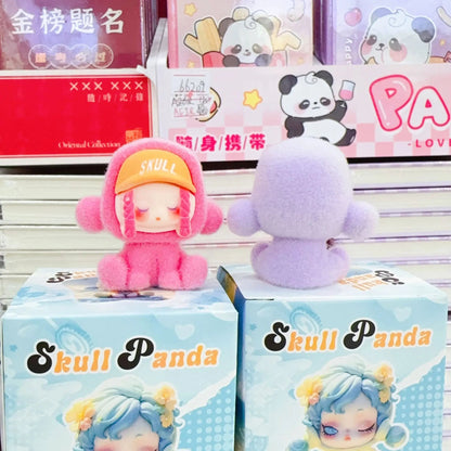 New 12pcs Baby Three Valentine'S Day Blind Box Anime Kawaii Skull Panda Resin Blind Box Desktop Ornament Children'S Surprise Box - SS69