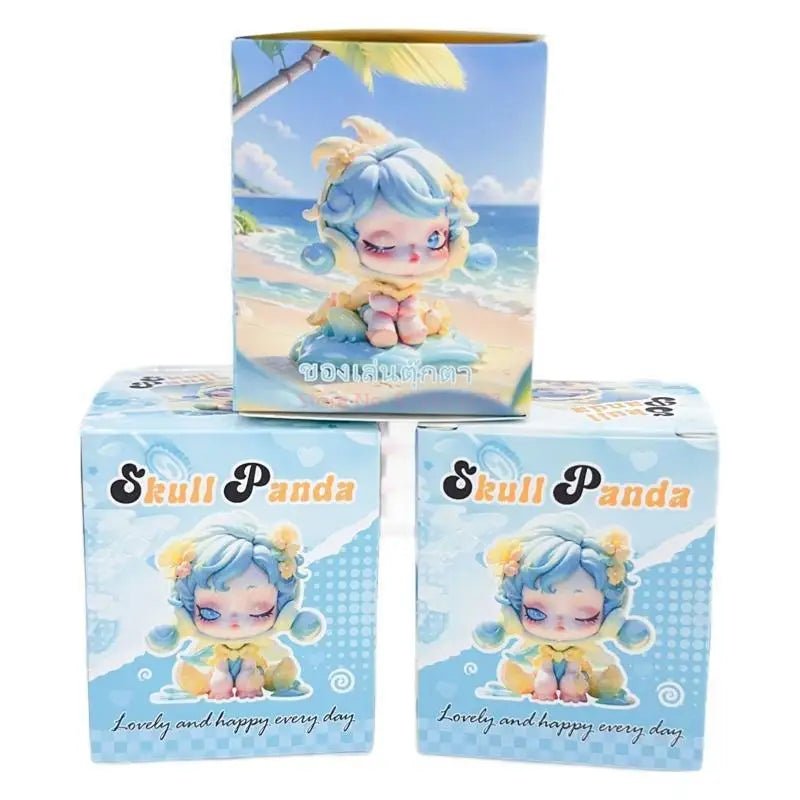 New 12pcs Baby Three Valentine'S Day Blind Box Anime Kawaii Skull Panda Resin Blind Box Desktop Ornament Children'S Surprise Box - SS69