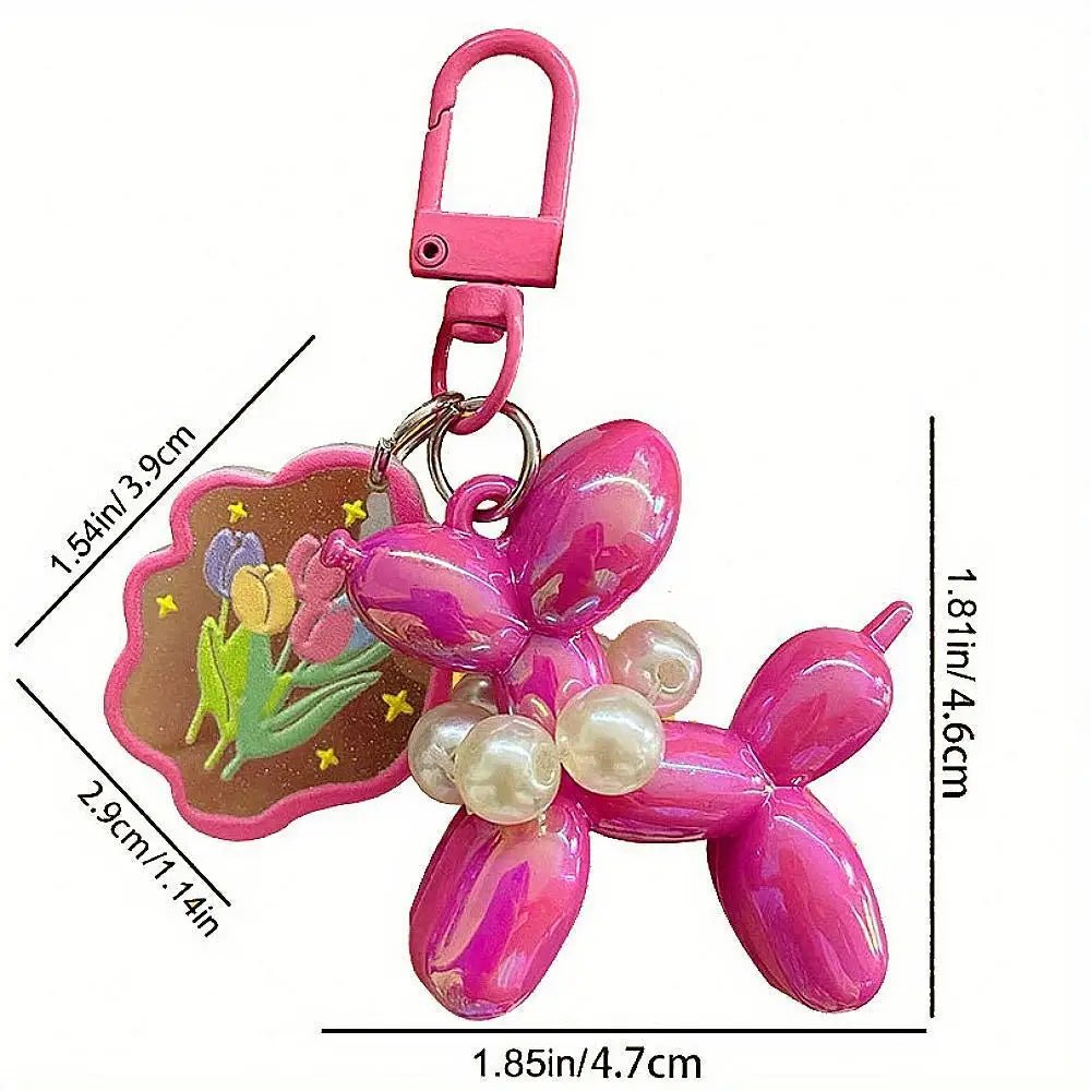 New Balloon Dog Keychain Models for Girls Sweet Ins Style Balloon Dog Phone Chain Key Buckle Accessories Bag Pendant Toys New - SS69