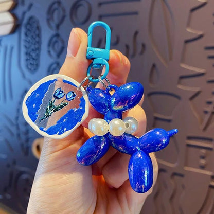 New Balloon Dog Keychain Models for Girls Sweet Ins Style Balloon Dog Phone Chain Key Buckle Accessories Bag Pendant Toys New - SS69