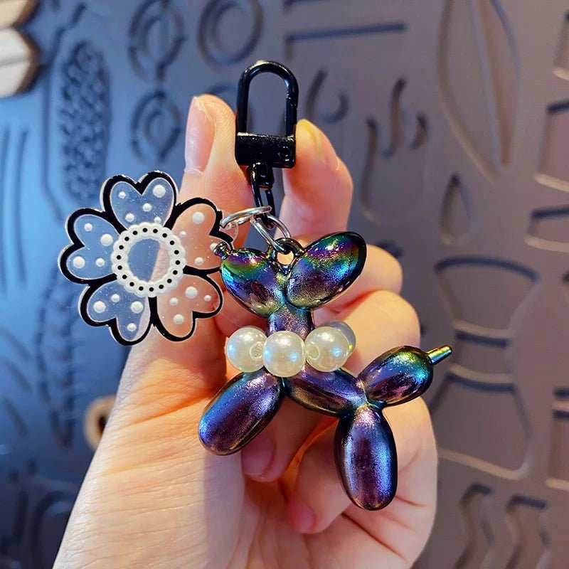 New Balloon Dog Keychain Models for Girls Sweet Ins Style Balloon Dog Phone Chain Key Buckle Accessories Bag Pendant Toys New - SS69