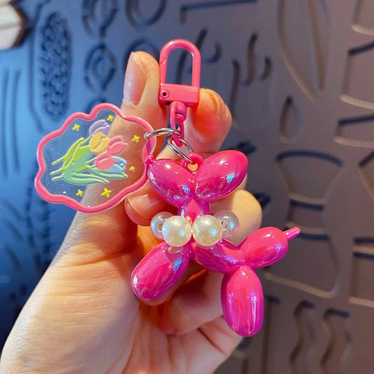 New Balloon Dog Keychain Models for Girls Sweet Ins Style Balloon Dog Phone Chain Key Buckle Accessories Bag Pendant Toys New - SS69