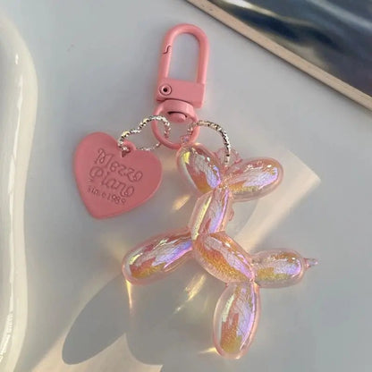 New Balloon Dog Keychain Models for Girls Sweet Ins Style Balloon Dog Phone Chain Key Buckle Accessories Bag Pendant Toys New - SS69