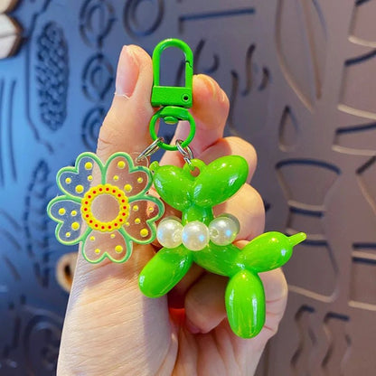 New Balloon Dog Keychain Models for Girls Sweet Ins Style Balloon Dog Phone Chain Key Buckle Accessories Bag Pendant Toys New - SS69