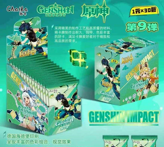 New Genshin Impact Card Classic Luxury Limited Pure Gold Card Walnut Thunder General Klee Anime Game Collection Card - SS69