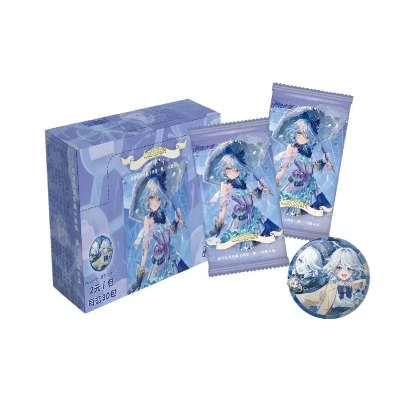 New Genshin Impact Card Classic Luxury Limited Pure Gold Card Walnut Thunder General Klee Anime Game Collection Card - SS69