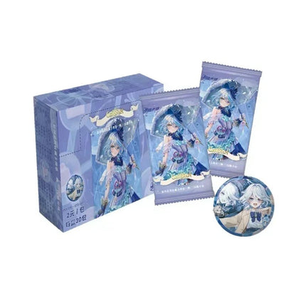 New Genshin Impact Card Classic Luxury Limited Pure Gold Card Walnut Thunder General Klee Anime Game Collection Card - SS69