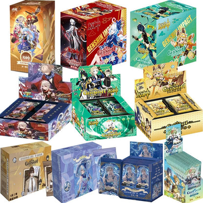 New Genshin Impact Card Classic Luxury Limited Pure Gold Card Walnut Thunder General Klee Anime Game Collection Card - SS69