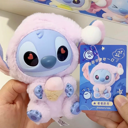 New Miniso Disney Stitch Eat, Sleep Series Vinyl Blind Box Pendant Cute Doll Mystery Box Toy Plush Doll Holiday Gift - SS69