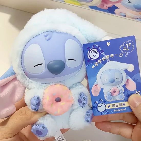 New Miniso Disney Stitch Eat, Sleep Series Vinyl Blind Box Pendant Cute Doll Mystery Box Toy Plush Doll Holiday Gift - SS69