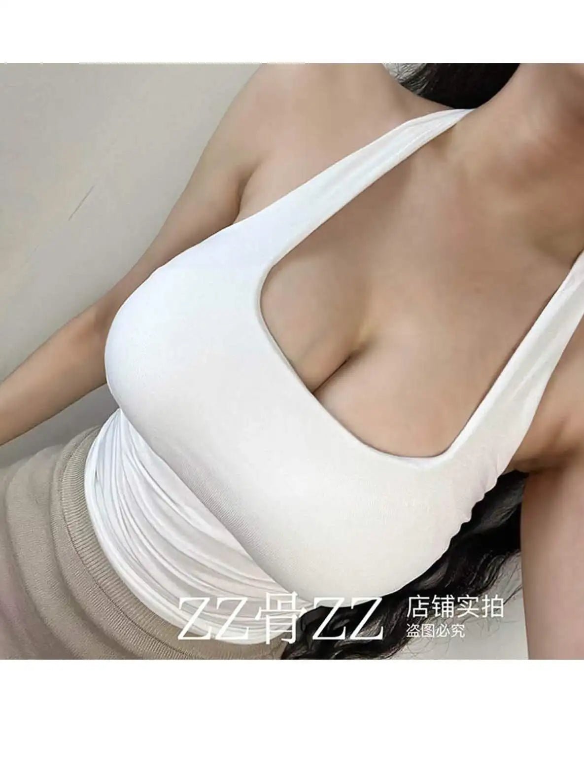 New Style Street Sexy Pure Desire Short Sports Leisure Hanging Neck Backless Short Vest Tank Tops Sweet Fashion Women TLV1 - SS69