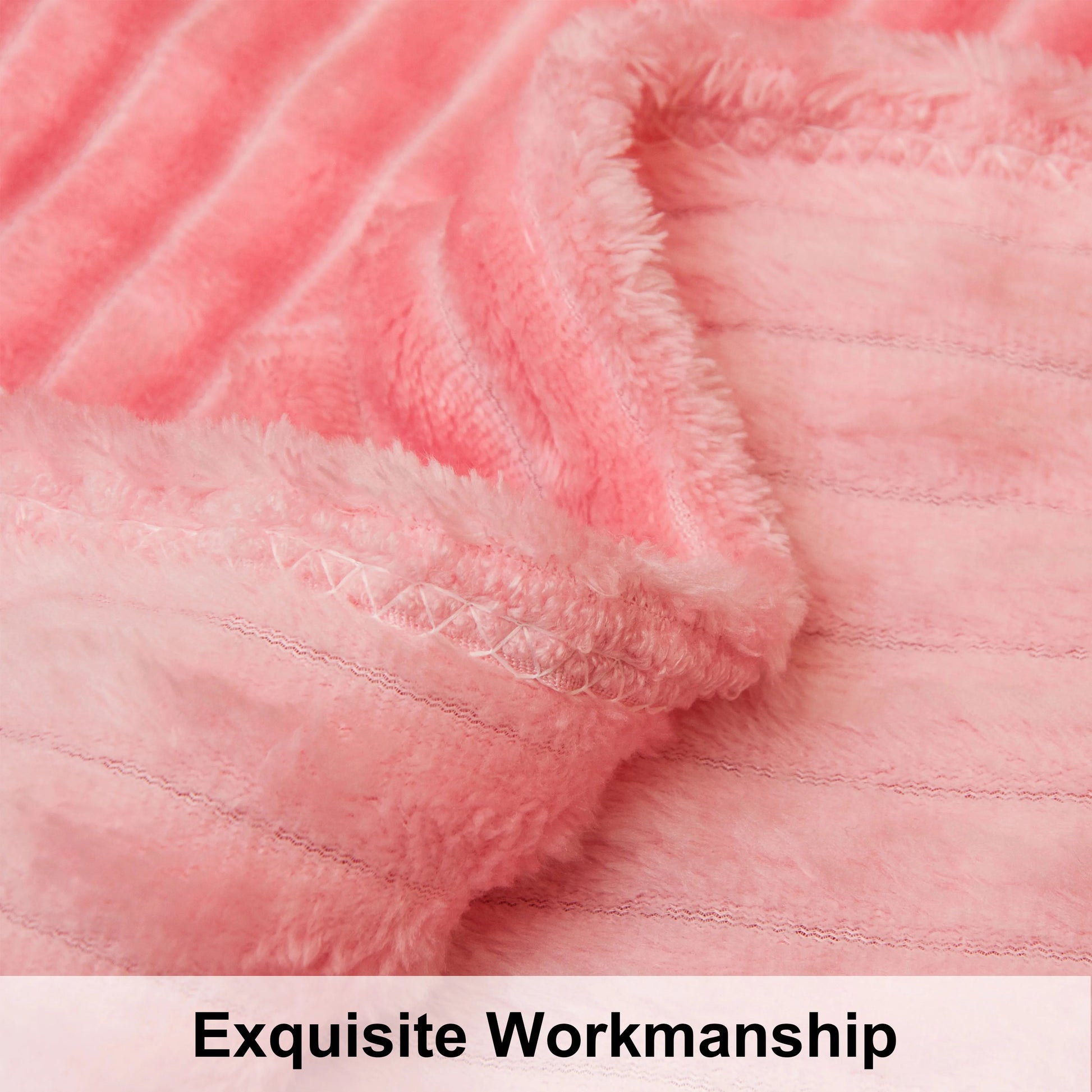 Ntbay Plush Flannel Fleece Blanket, Soft Lightweight Fuzzy Luxury Bed Blanket for Couch Sofa Bed - SS69