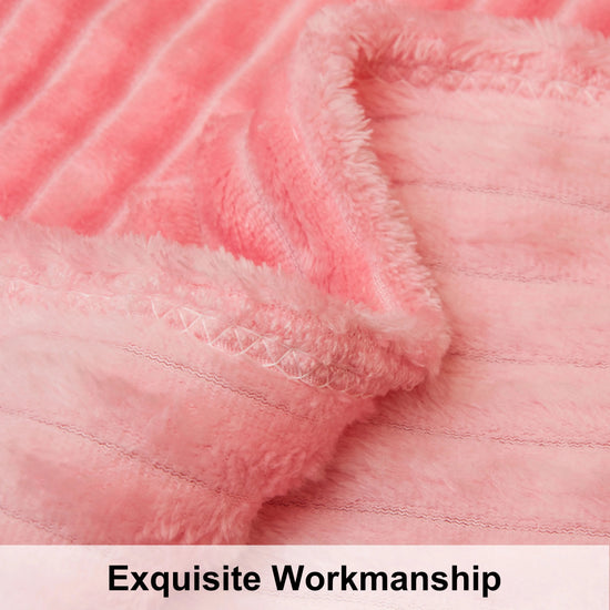Ntbay Plush Flannel Fleece Blanket, Soft Lightweight Fuzzy Luxury Bed Blanket for Couch Sofa Bed - SS69