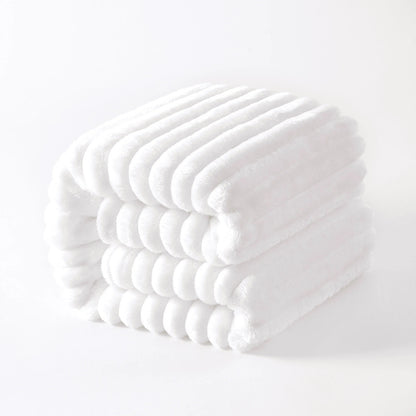 Ntbay Plush Flannel Fleece Blanket, Soft Lightweight Fuzzy Luxury Bed Blanket for Couch Sofa Bed - SS69