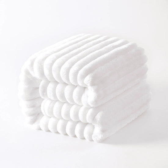 Ntbay Plush Flannel Fleece Blanket, Soft Lightweight Fuzzy Luxury Bed Blanket for Couch Sofa Bed - SS69