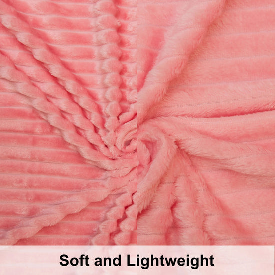 Ntbay Plush Flannel Fleece Blanket, Soft Lightweight Fuzzy Luxury Bed Blanket for Couch Sofa Bed - SS69