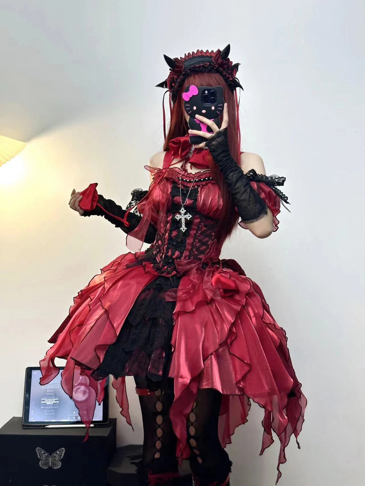 Original Lolita Ballet Fishbone Princess Dress New Spring and Summer Girl Women's Cute Sling Corset Top and Skirt Set - SS69