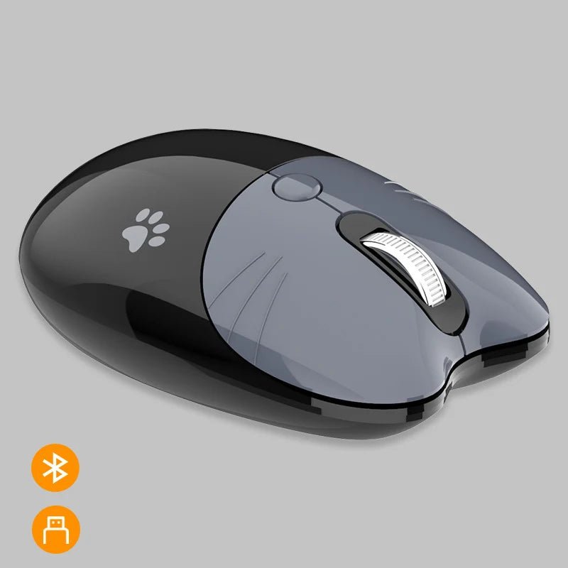 Pink Wireless Cute Meow Mouse Cartoon Silent Optical Ergonomic 1600DPI Mause Computer USB Gamer Mice For Laptop PC Gifts - SS69