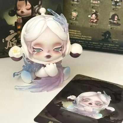 Pp Mart Skullpanda Series Blind Box Front Ink Plum Series Sp 11th Generation Trendy Handmade Blind Box - SS69