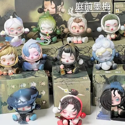 Pp Mart Skullpanda Series Blind Box Front Ink Plum Series Sp 11th Generation Trendy Handmade Blind Box - SS69