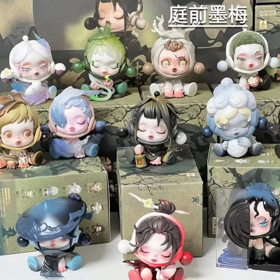 Pp Mart Skullpanda Series Blind Box Front Ink Plum Series Sp 11th Generation Trendy Handmade Blind Box - SS69