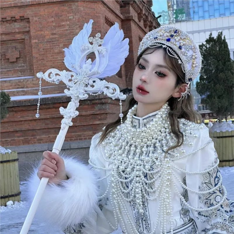 Russian Ethnic Clothes Clothing Headdress Hat Crown Exotic Trip Shoot Ornament - SS69