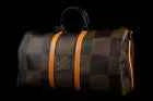 LOUIS VUITTON X NIGO KEEPALL BANDOULIERE DAMIER EBENE GIANT 50 LUGGAGE BAG BROWN