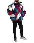 Dolce & Gabbana Dolce Gabbana ColorBlock Down Puffer Jacket Men Multicolor