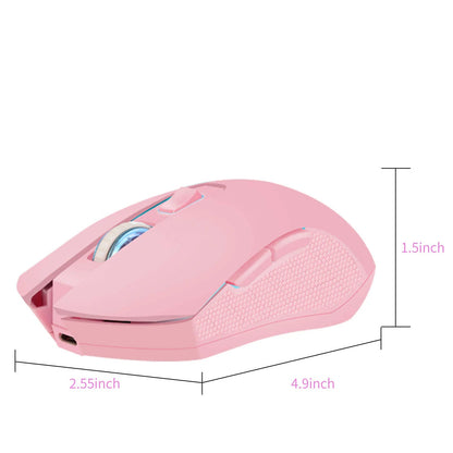 Sailor Moon 2400 DPI Wireless Mouse Rechargeable 7 Colors Backlit Gaming Mause Ergonomic Silent Matte Mice for Laptop Gamer Girl - SS69
