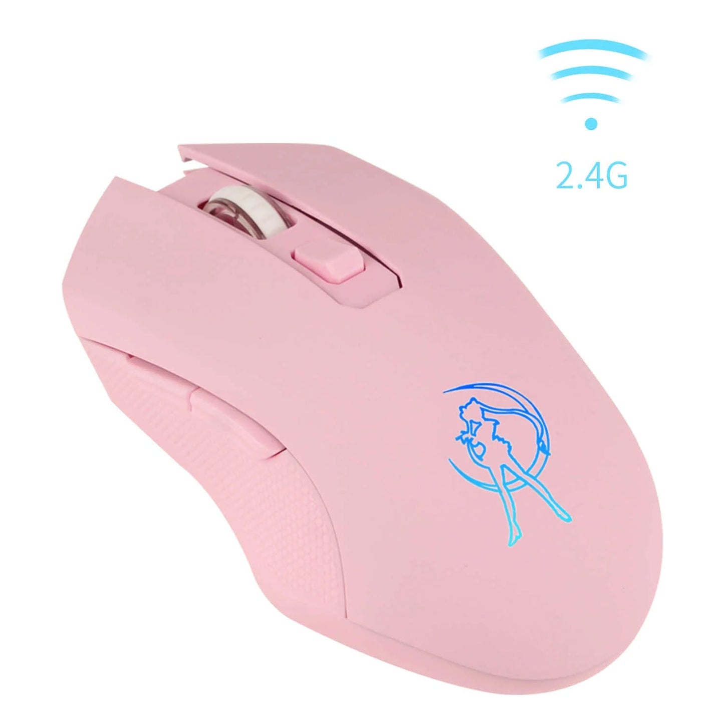 Sailor Moon 2400 DPI Wireless Mouse Rechargeable 7 Colors Backlit Gaming Mause Ergonomic Silent Matte Mice for Laptop Gamer Girl - SS69