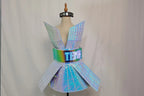 Shiny Laser Mirror Nightclub Dress LED Glow Bar Dj Gogo Dancer Singer Stage Costume Women Evening Birthday Outfit - SS69