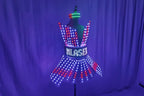 Shiny Laser Mirror Nightclub Dress LED Glow Bar Dj Gogo Dancer Singer Stage Costume Women Evening Birthday Outfit - SS69