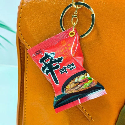 Simulation Instant Noodles Keychain On The Phone Mini Snacks Pendant Bag Pendant Christmas Gifts For The New Year - SS69