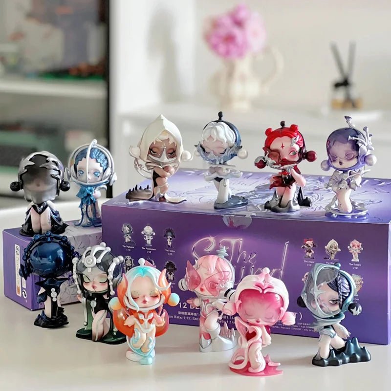 Skullpanda Sound Series Figure Original Cute Skull Panda Action Figurine Collection Pvc Model Doll Fashion Statue Ornament Gift - SS69