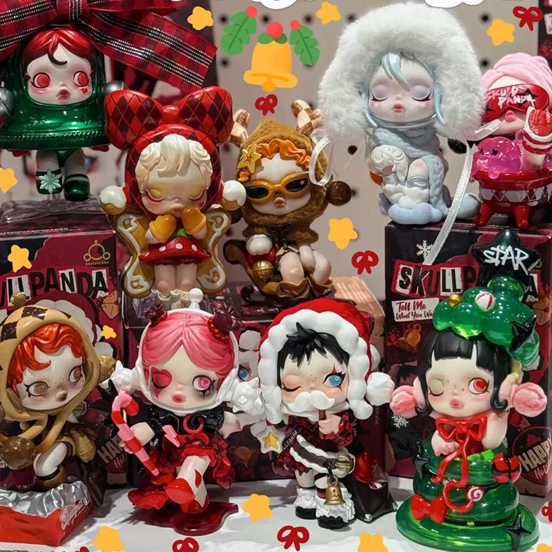 Skullpanda Tell Me What You Want Blind Box Cute Skull Panda Action Figure Mystery Box Mini Doll Home Decor Christmas Gifts Toys - SS69