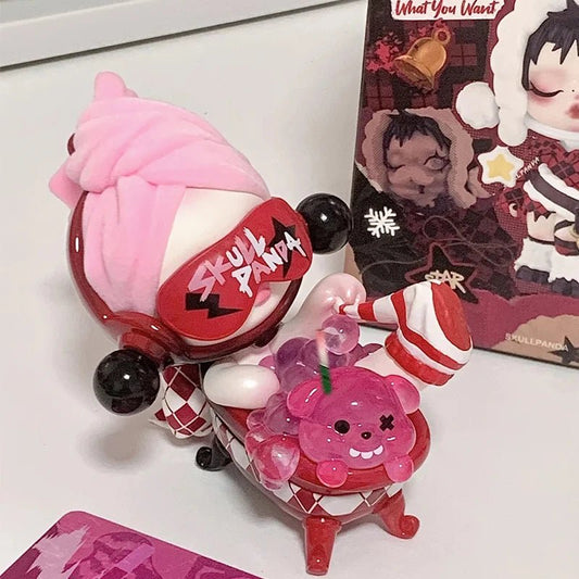 Skullpanda Tell Me What You Want Blind Box Cute Skull Panda Action Figure Mystery Box Mini Doll Home Decor Christmas Gifts Toys - SS69