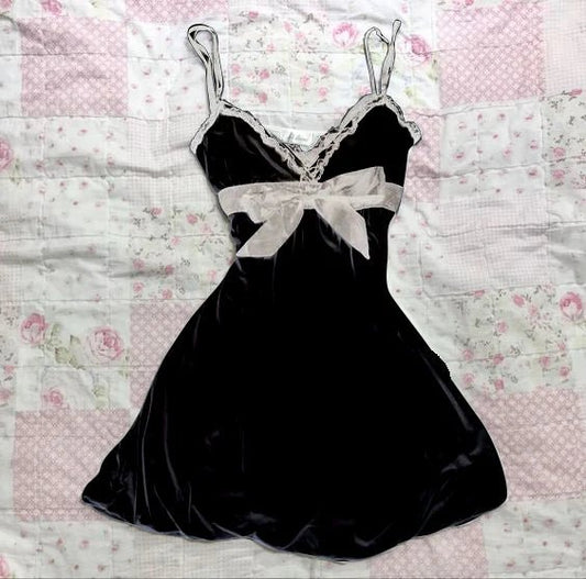 Spice Girls Lace Y2k Sling dress Harajuku Graphic Print Grunge Goth Skirt Punk Streetwear Hip Hop Retro Fashion Casual Frock EMO - SS69