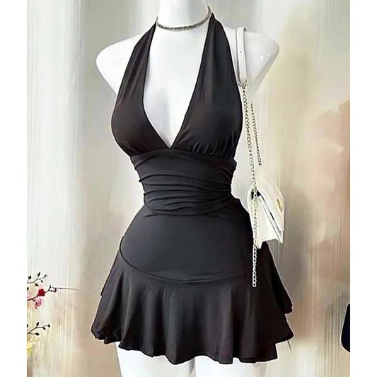 Spice Girls Lace Y2k Sling dress Harajuku Graphic Print Grunge Goth Skirt Punk Streetwear Hip Hop Retro Fashion Casual Frock EMO - SS69