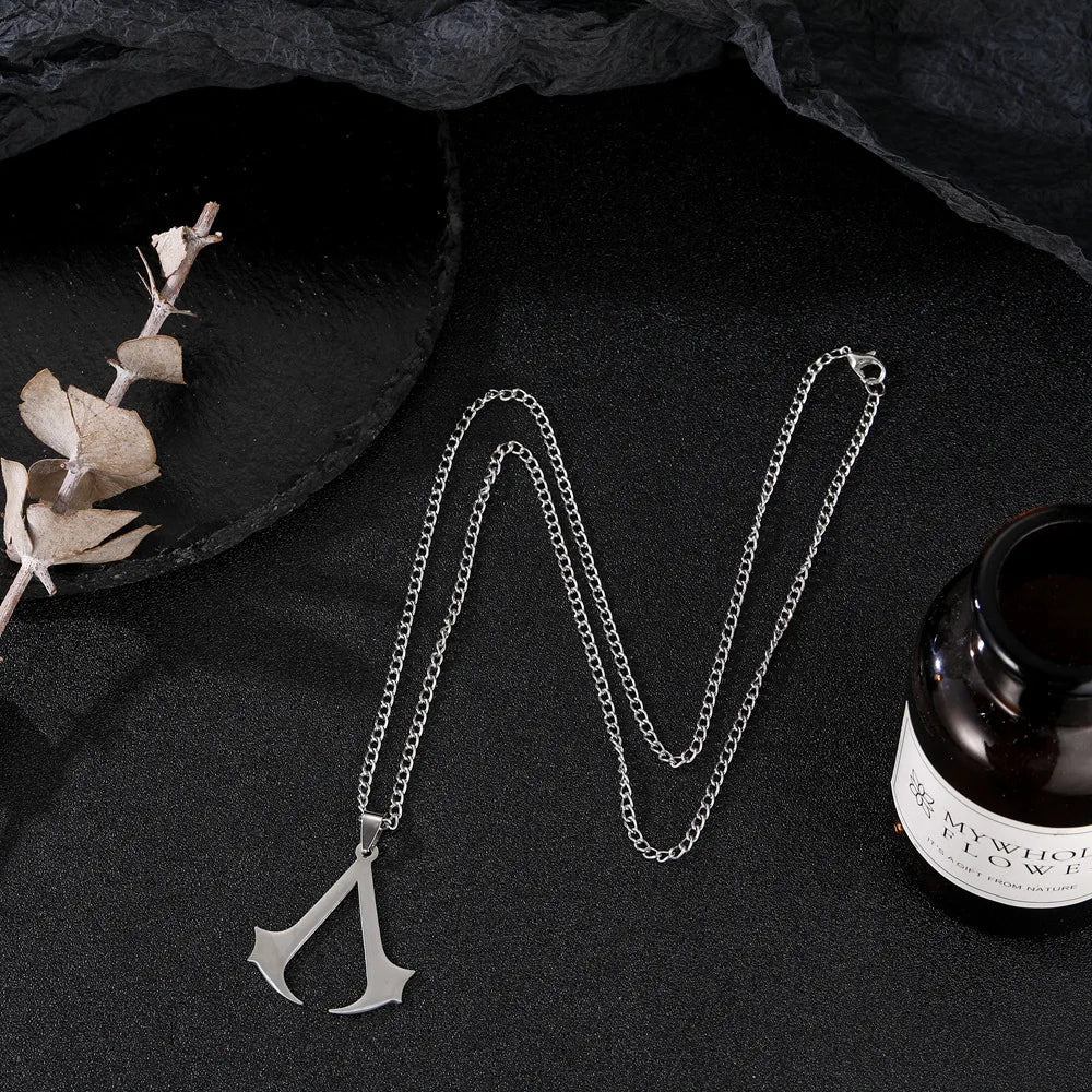 Stainless Steel Assassin Syndicate Creed DIY Pendant Game Movie Anime Cosplay Necklace Men Jewelry Gift - SS69