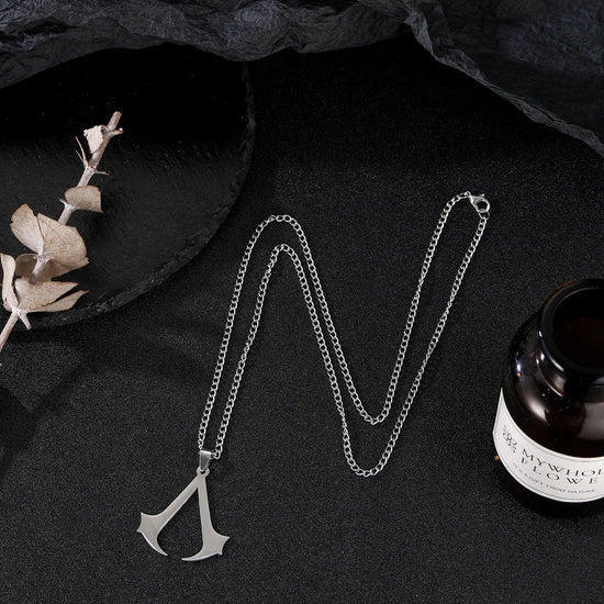 Stainless Steel Assassin Syndicate Creed DIY Pendant Game Movie Anime Cosplay Necklace Men Jewelry Gift - SS69