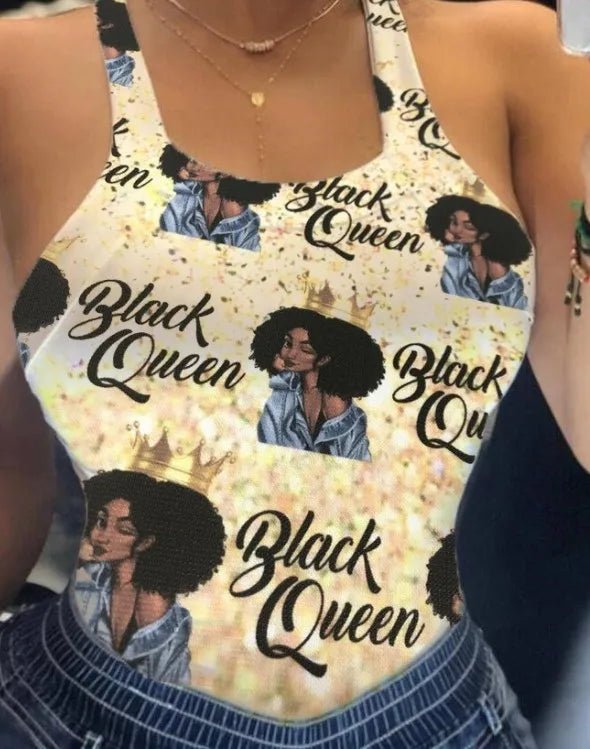 Summer Ladies Harajuku Shirts Slim Fit Polyester Sleeveless Top Tshirts Tank Tops Women U Neck Letter Print Lips Vest - SS69