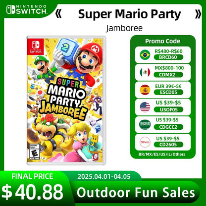 Super Mario Party Jamboree Nintendo Switch Game 100% New Physical Game Card Party Genre Board Game for Nintendo Switch OLED - SS69