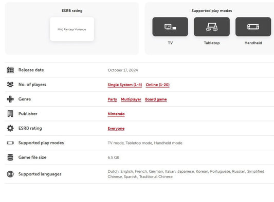 Super Mario Party Jamboree Nintendo Switch Game 100% New Physical Game Card Party Genre Board Game for Nintendo Switch OLED - SS69