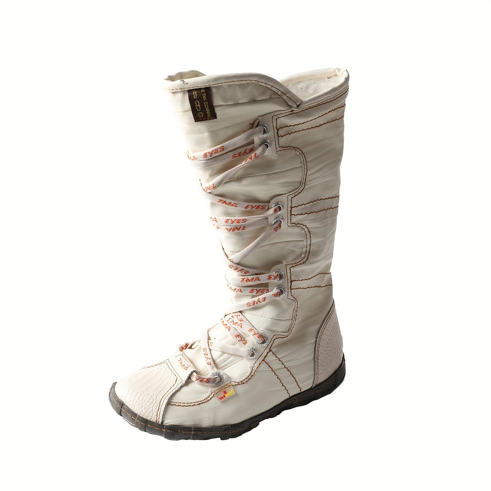 TMA EYES Latest Casual Versatile Plush Thickened Warm Women's Long Boots With Side Zipper Mountaineering Ski Boots Fashionable, Anti Slip, Wear Resistant Thick Soled Snow Boots - SS69