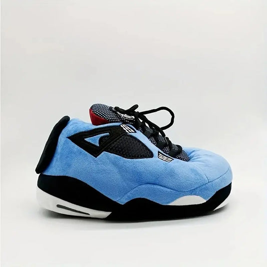 unisex funny basketball slippers trainer slides warm winter shoes SS69 24.69 Blue / 43 / CHINA