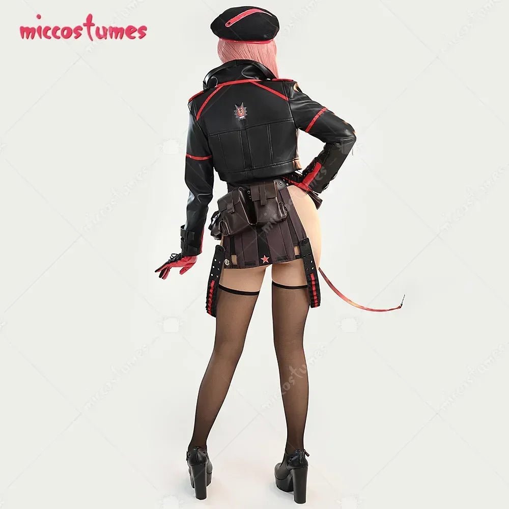 USA Stock - Miccostumes Women's Nikkee Rapii Cosplay Costume Shirt and Jacket with Hat and Thigh Socks - SS69