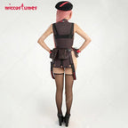 USA Stock - Miccostumes Women's Nikkee Rapii Cosplay Costume Shirt and Jacket with Hat and Thigh Socks - SS69