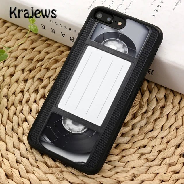 VHS Cassette Tape Phone Case Cover For iPhone 16 15 14 plus XS XR 11 12 mini 13 pro max coque Shell Fundas - SS69