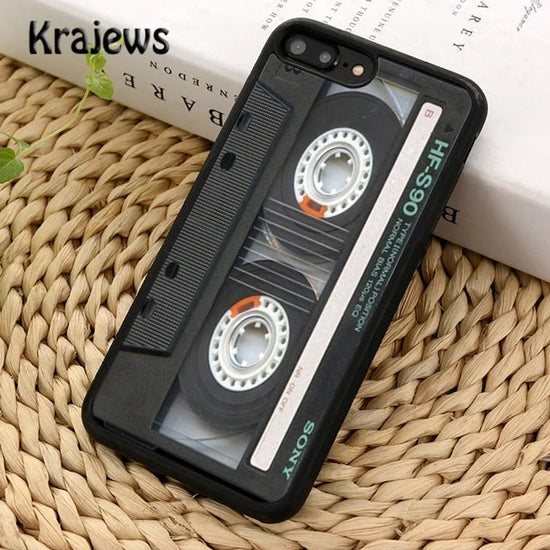 VHS Cassette Tape Phone Case Cover For iPhone 16 15 14 plus XS XR 11 12 mini 13 pro max coque Shell Fundas - SS69